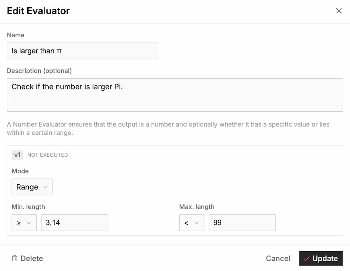 Number Evaluator