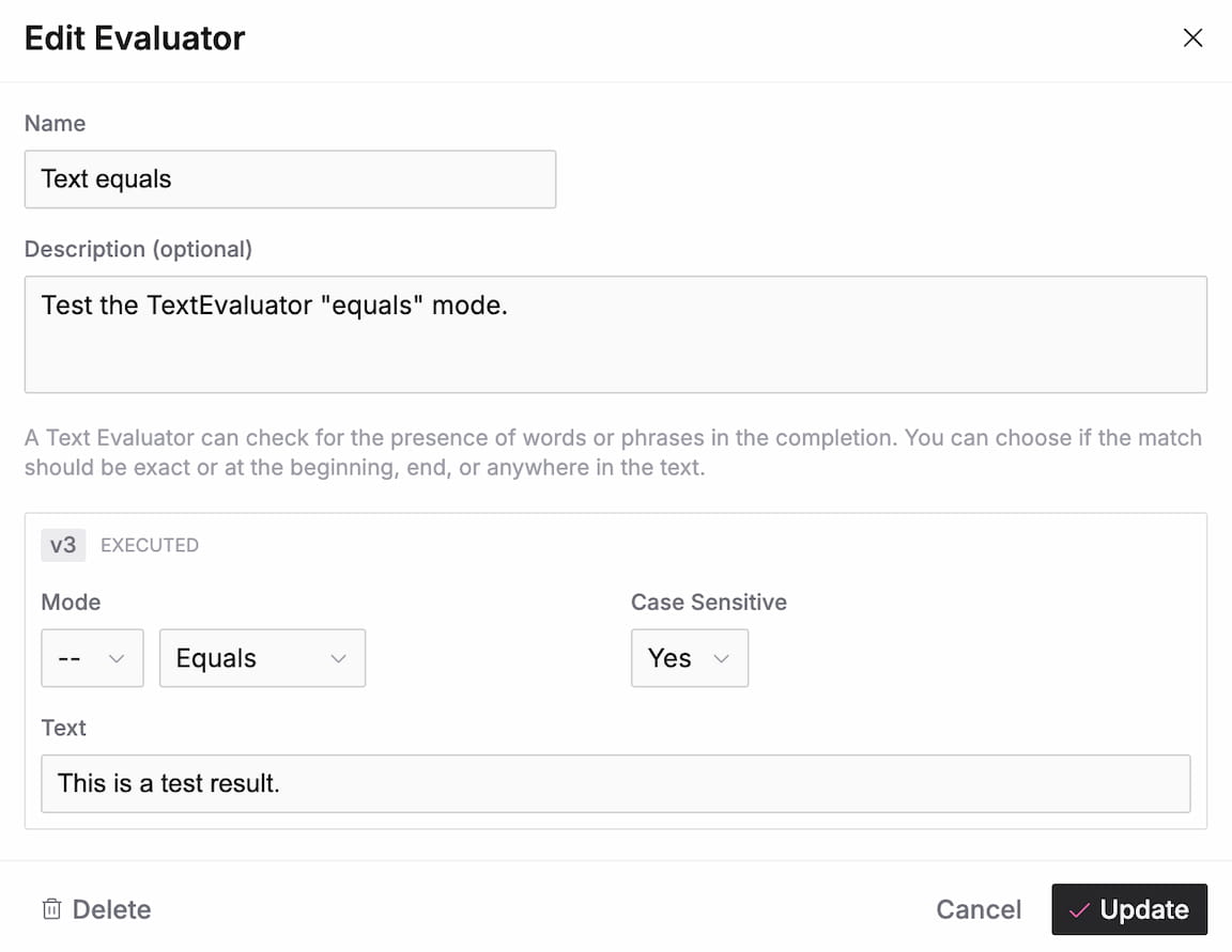 Text Evaluator