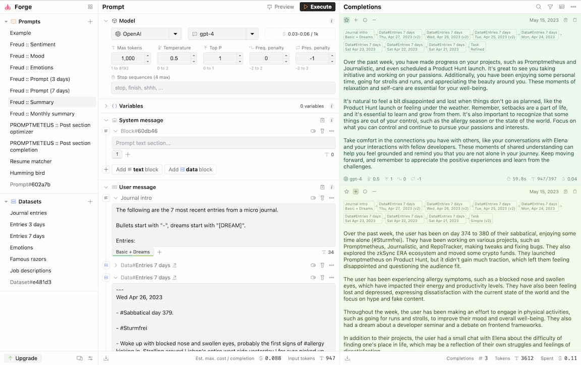 Prompt Playground (Forge)
